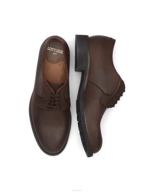 Chelsea Wax Calf Derby Lottusse Men Brown Footwear L4RH187