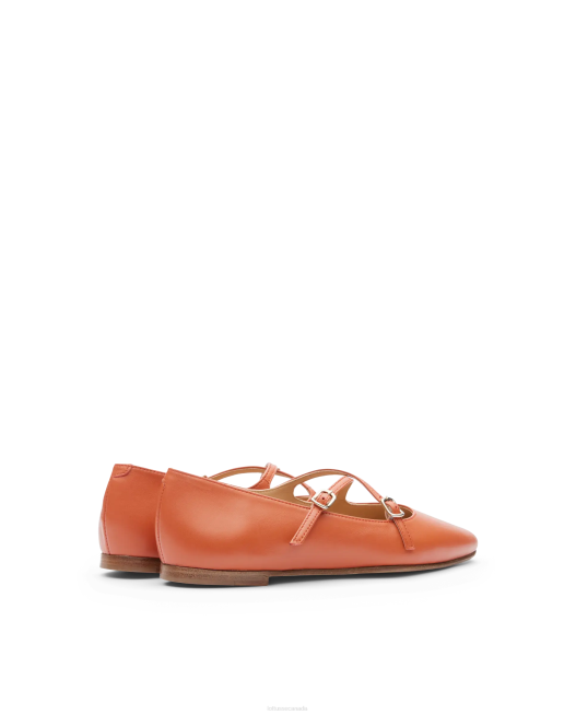 Bel Soft Lamb Ballerinas Lottusse Women Orange Footwear L4RH266