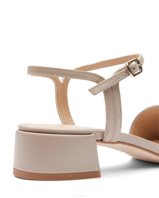 Carla Plain Calf Sandals Lottusse Women Beige Footwear L4RH226