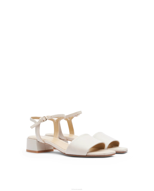 Carla Plain Calf Sandals Lottusse Women Beige Footwear L4RH228