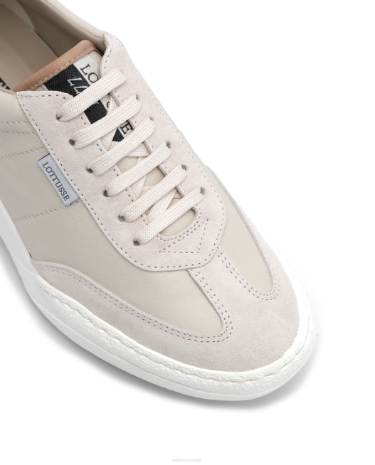 Trotter Suede Calf Sneakers Lottusse Women White Footwear L4RH416